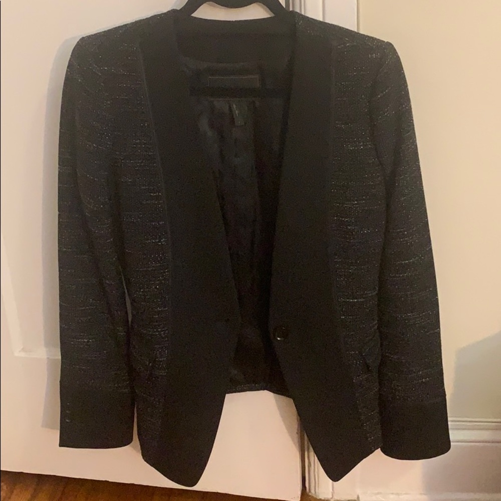 BCBG tweed blazer